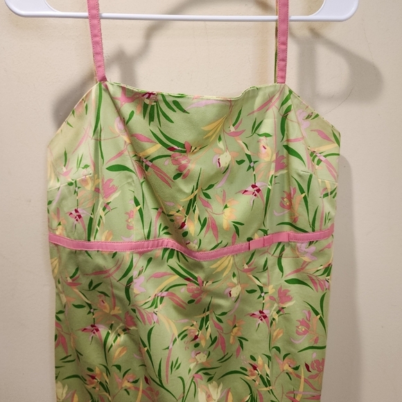 Amanda Smith Cotton Floral Strappy Fitted dress size  16 - Picture 3 of 11